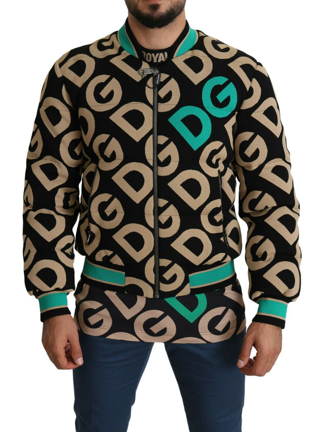 Men’s Dolce & Gabbana Multicolor Dgmillennials Logo Print Jacket
