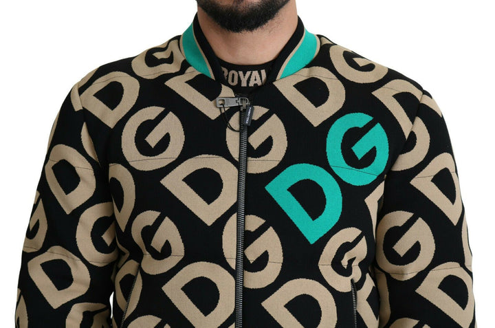 Men’s Dolce &amp; Gabbana Multicolor Dgmillennials Logo Print Jacket