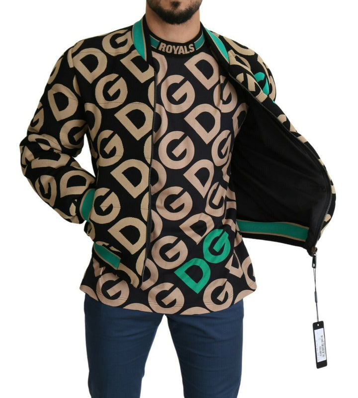 Men’s Dolce &amp; Gabbana Multicolor Dgmillennials Logo Print Jacket