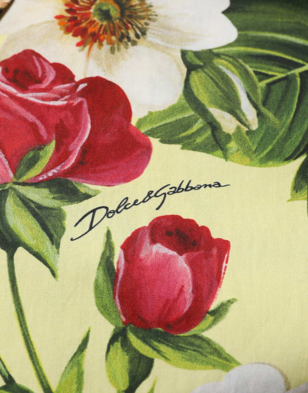 Dolce &amp; Gabbana Multicolor Floral Animal Print Collared Shirt