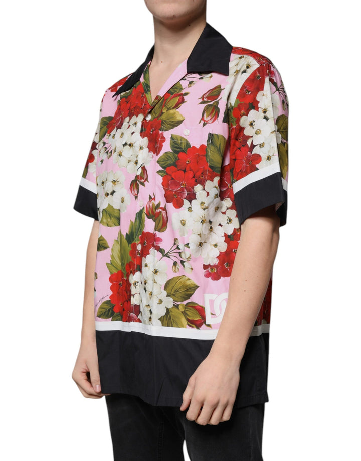 Dolce &amp; Gabbana Multicolor Floral Button Down Casual Shirt
