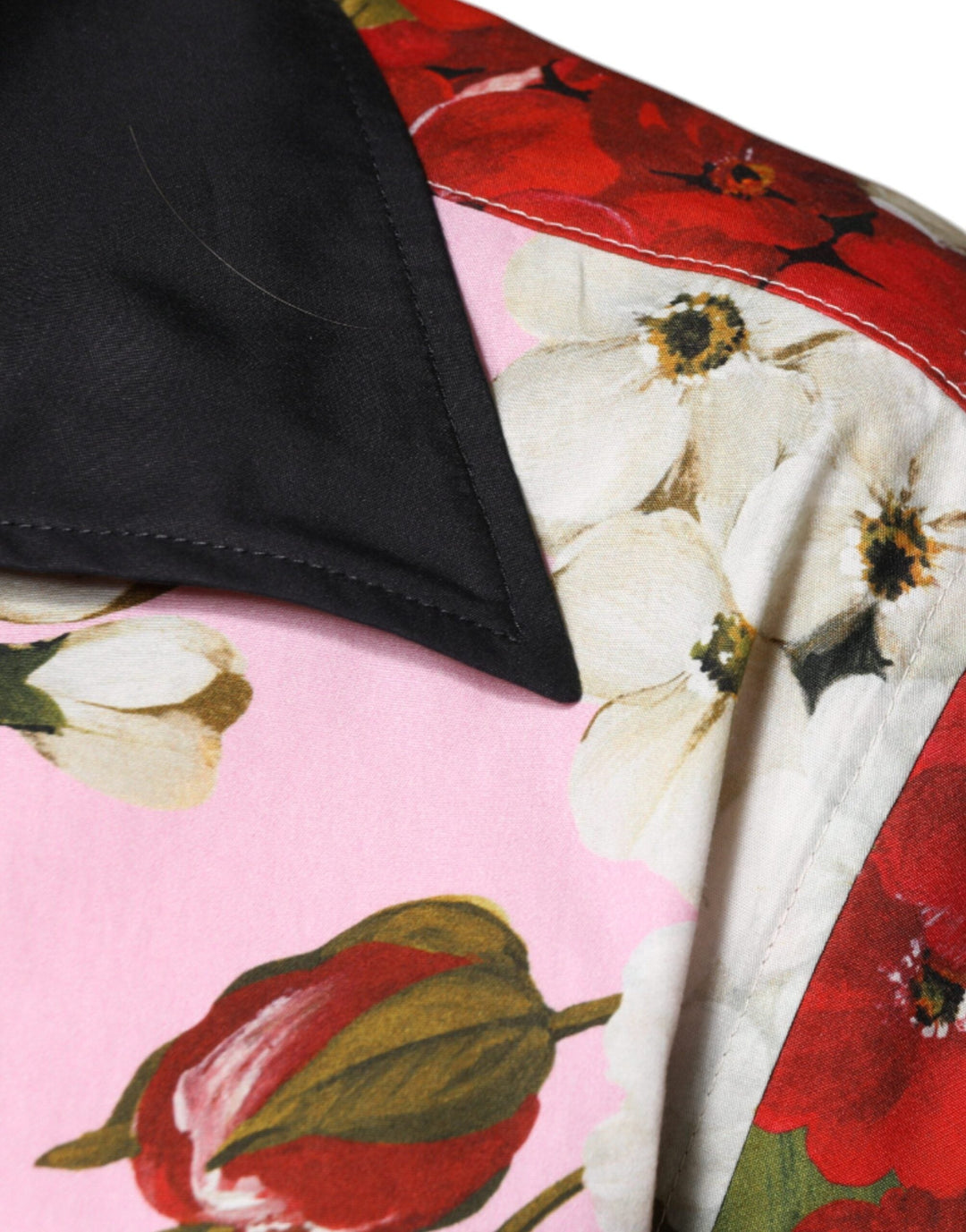 Dolce &amp; Gabbana Multicolor Floral Button Down Casual Shirt