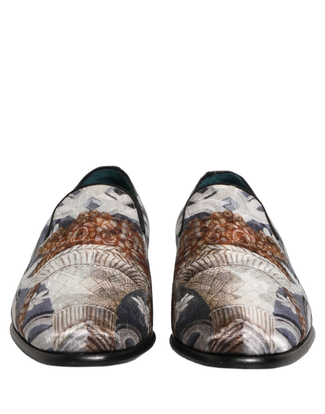 Men’s Dolce &amp; Gabbana Multicolor Floral Tapestry Embroidery Loafer Shoes