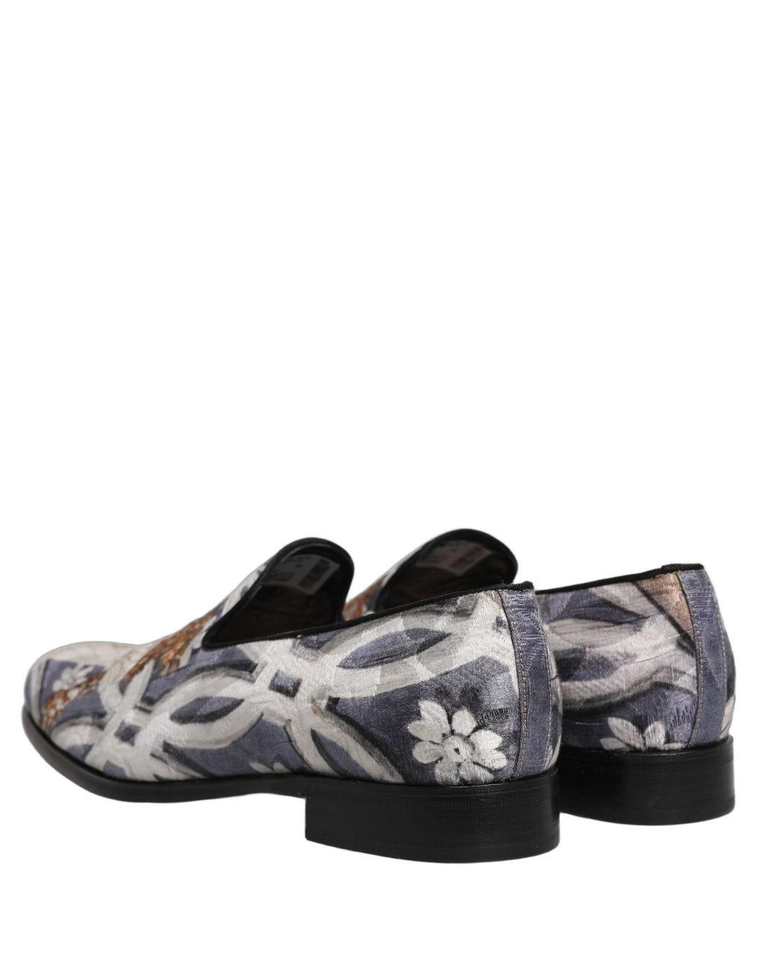 Men’s Dolce &amp; Gabbana Multicolor Floral Tapestry Embroidery Loafer Shoes