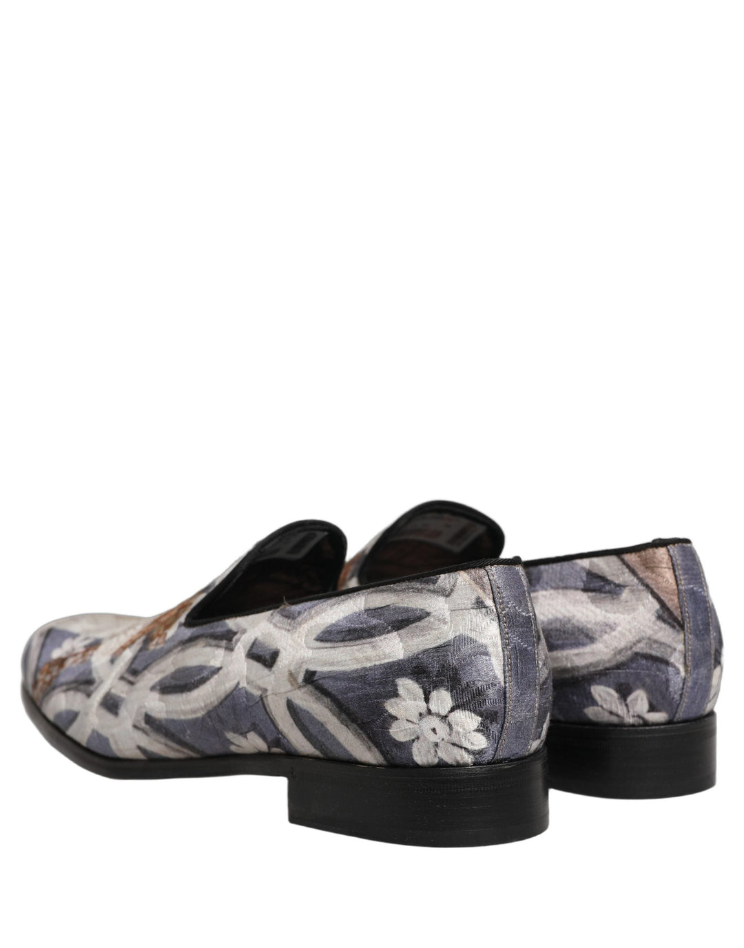 Men’s Dolce &amp; Gabbana Multicolor Floral Tapestry Embroidery Loafer Shoes