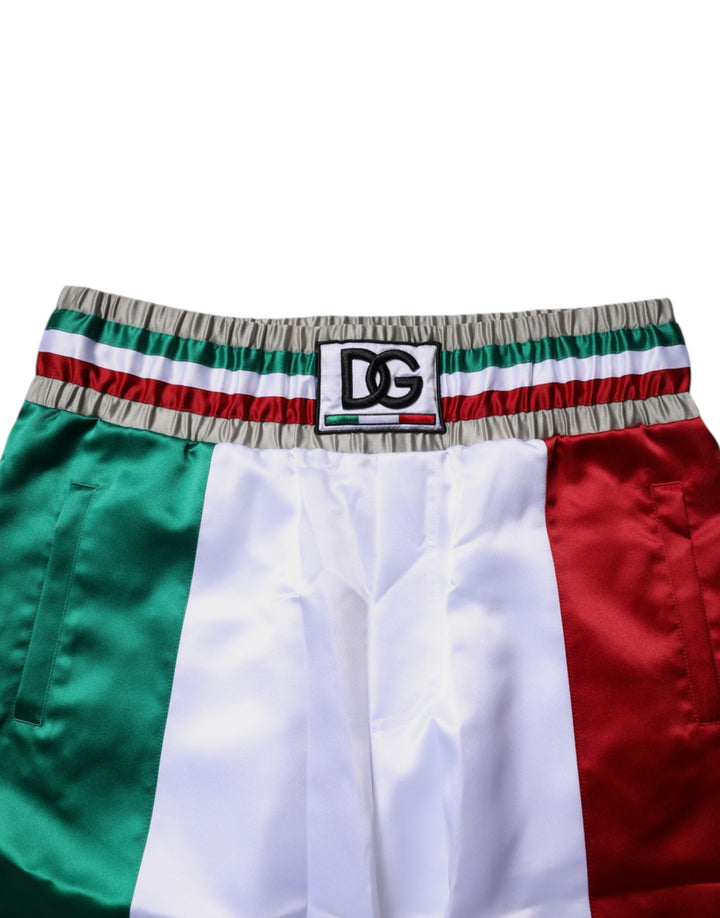 Men’s Dolce &amp; Gabbana Multicolor Italia Polyester Bermuda Shorts