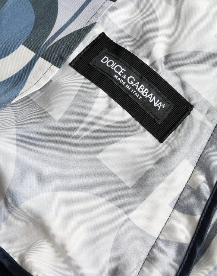 Men’s Dolce &amp; Gabbana Multicolor Logo Print Bomber Blouson Jacket