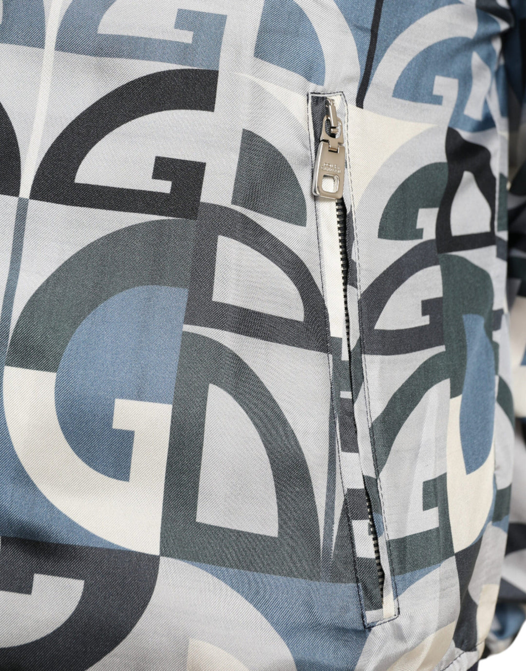 Men’s Dolce &amp; Gabbana Multicolor Logo Print Bomber Blouson Jacket
