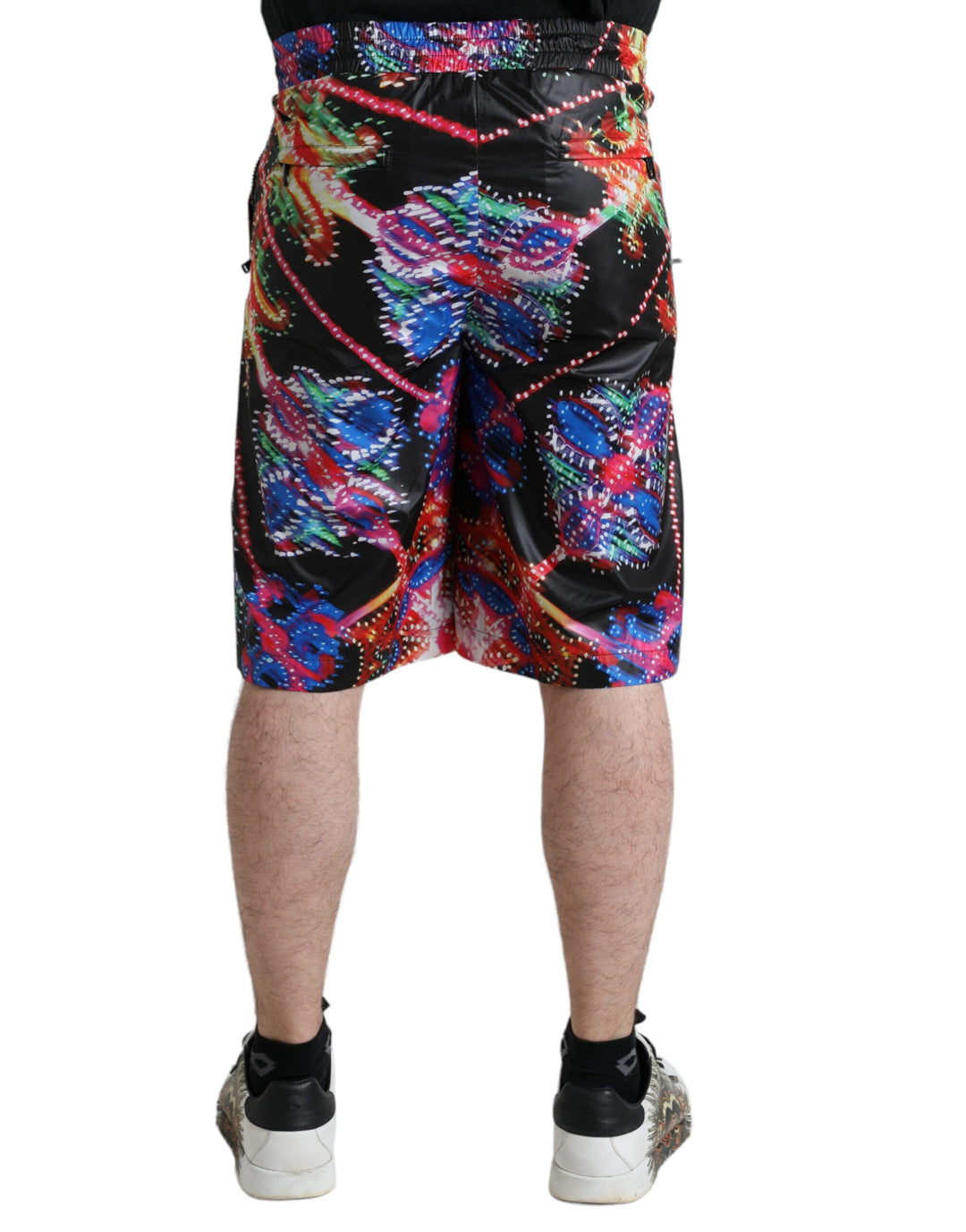 Men’s Dolce &amp; Gabbana Multicolor Luminarie Print Men Bermuda Shorts