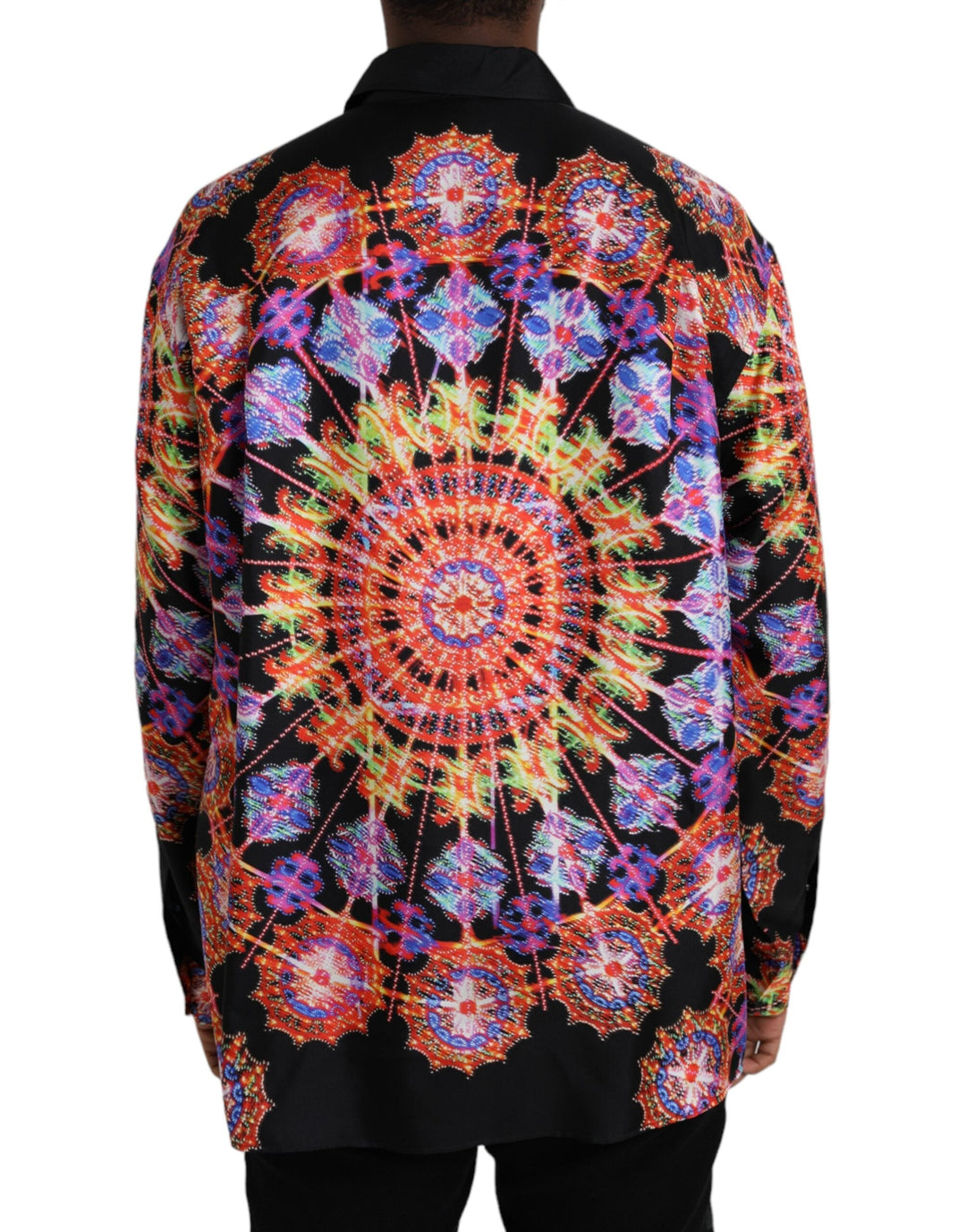 Men’s Dolce &amp; Gabbana Multicolor Luminarie Silk Men Casual Shirt