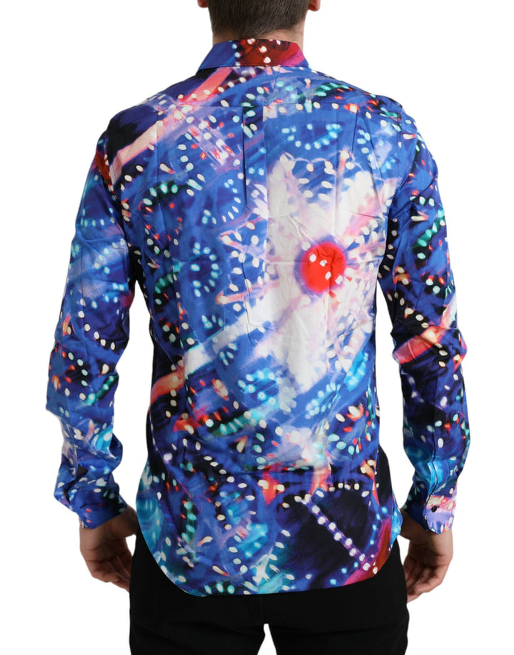 Men’s Dolce &amp; Gabbana Multicolor Luminarie Slim Martini Shirt