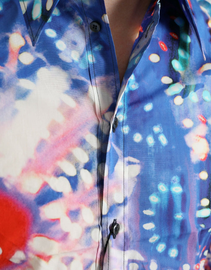 Men’s Dolce &amp; Gabbana Multicolor Luminarie Slim Martini Shirt