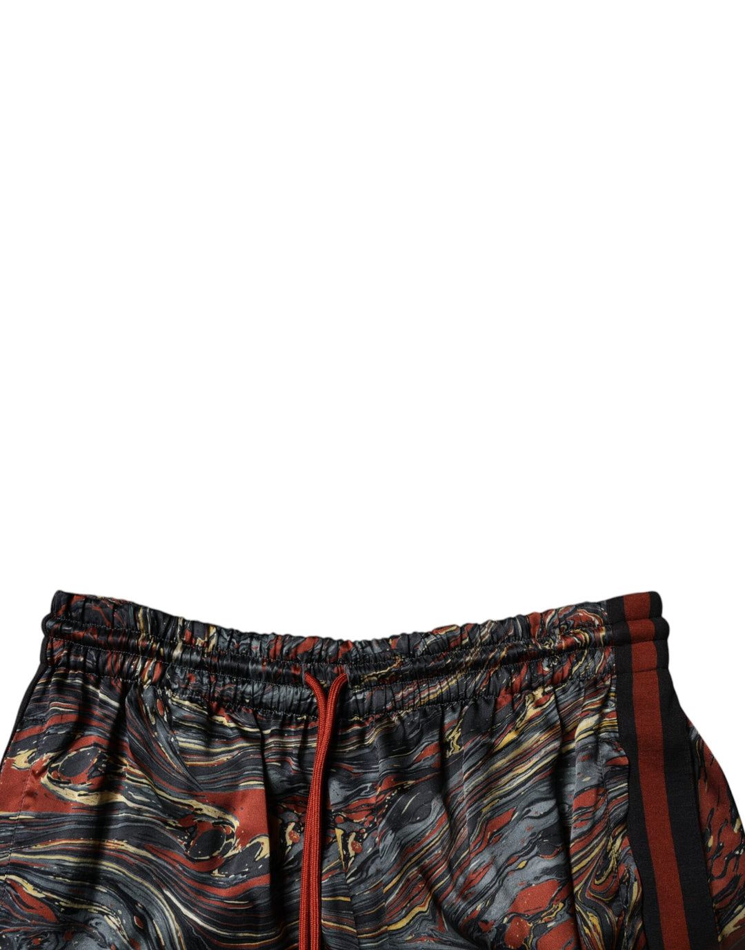Men’s Dolce &amp; Gabbana Multicolor Marble Print Trouser Bermuda Shorts