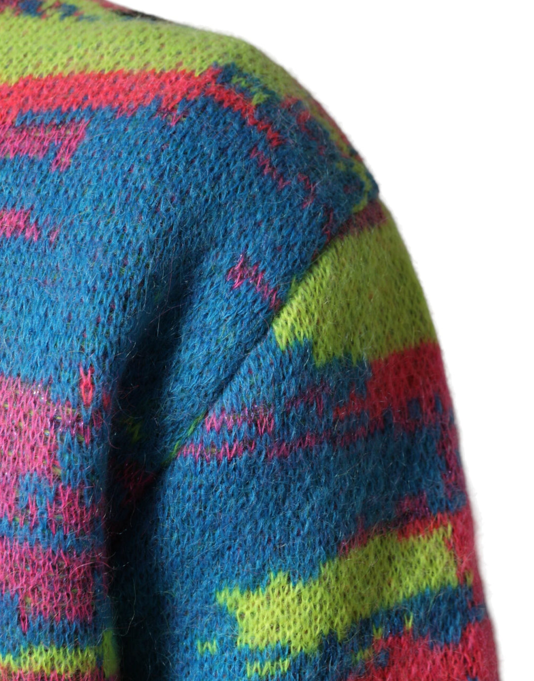 Men’s Dolce &amp; Gabbana Multicolor Men Crew Neck Pullover Sweater