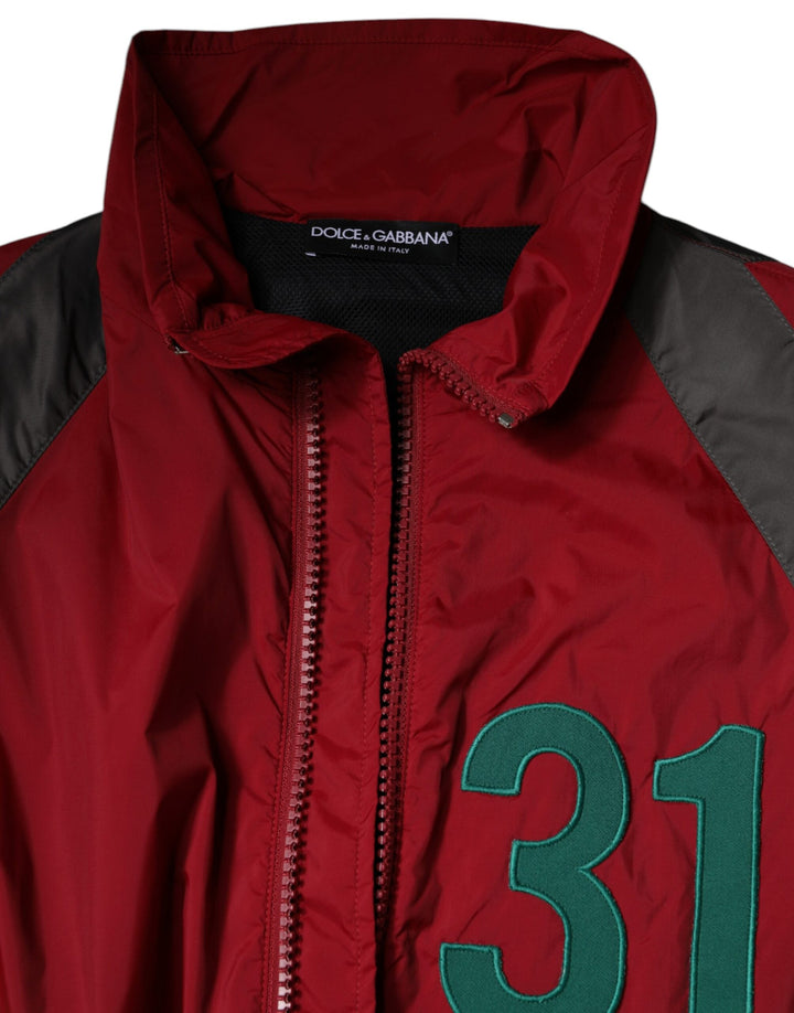 Men’s Dolce &amp; Gabbana Multicolor Nylon Full Zip Windbreaker Jacket