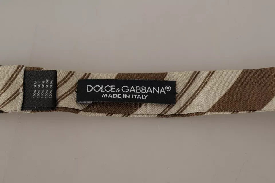 Men’s Dolce &amp; Gabbana Multicolor Patterned Adjustable Neck Bow Tie Men