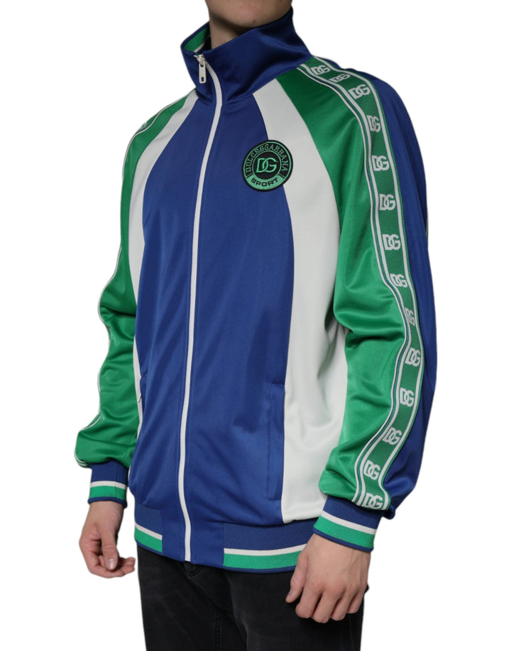 Men’s Dolce &amp; Gabbana Multicolor Polyester Full Zip Bomber Jacket