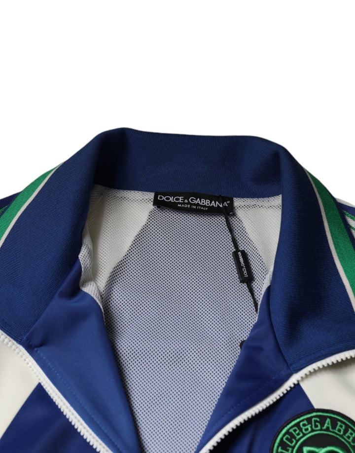 Men’s Dolce &amp; Gabbana Multicolor Polyester Full Zip Bomber Jacket