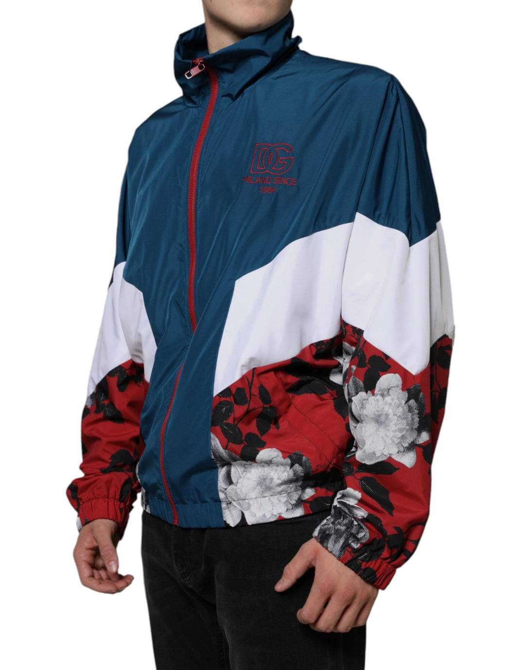 Men’s Dolce &amp; Gabbana Multicolor Polyester Full Zip Jacket