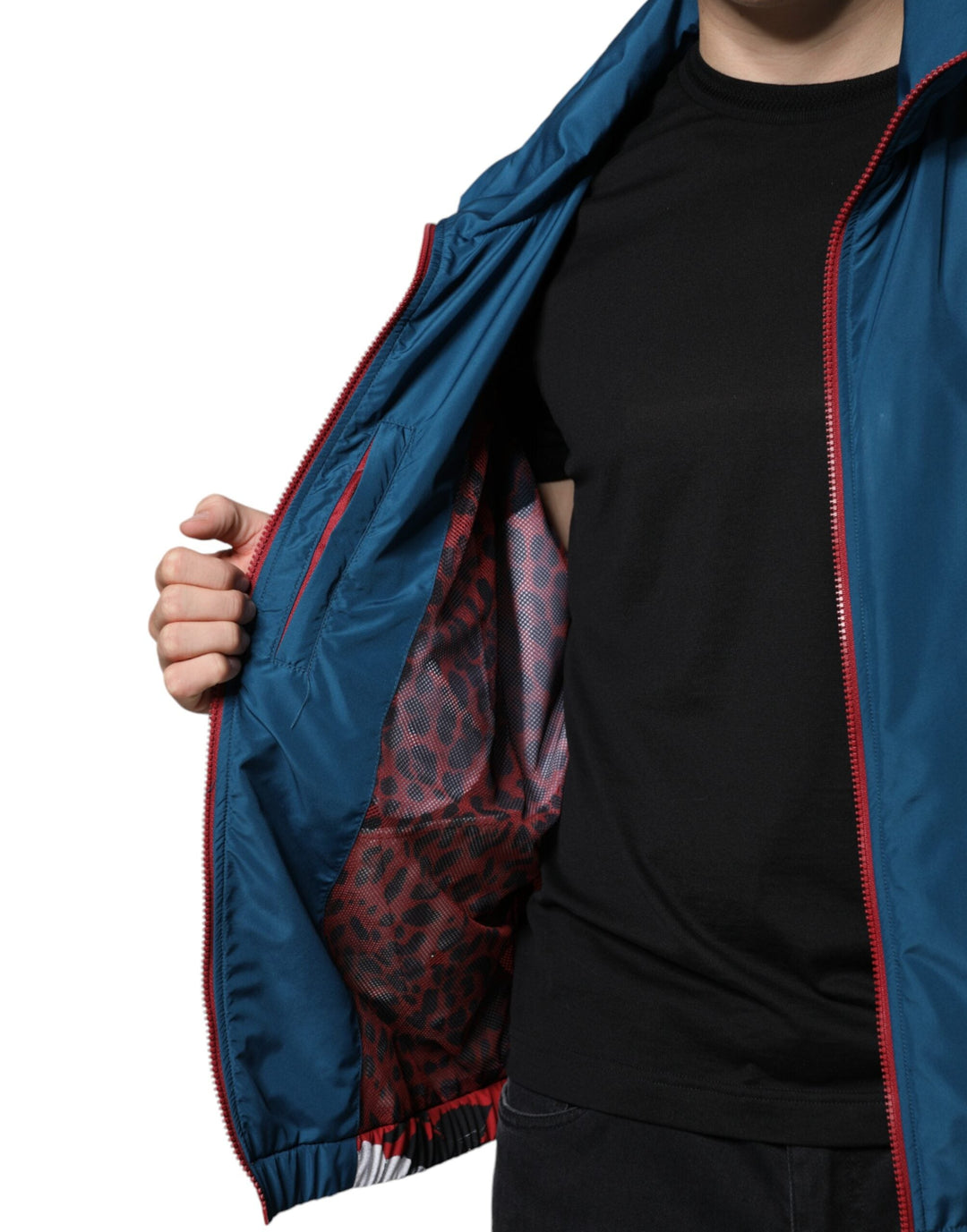Men’s Dolce &amp; Gabbana Multicolor Polyester Full Zip Jacket