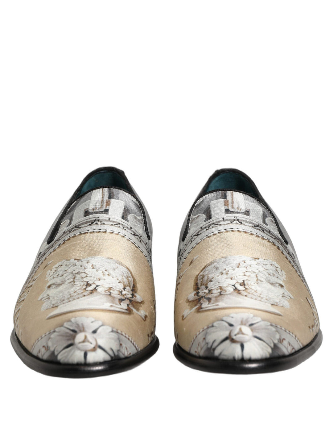 Men’s Dolce &amp; Gabbana Multicolor Roman Slip on Dress Loafers Shoes