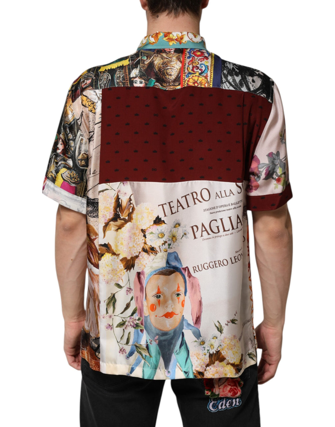 Dolce &amp; Gabbana Multicolor Shell Print Hawaii Casual Shirt
