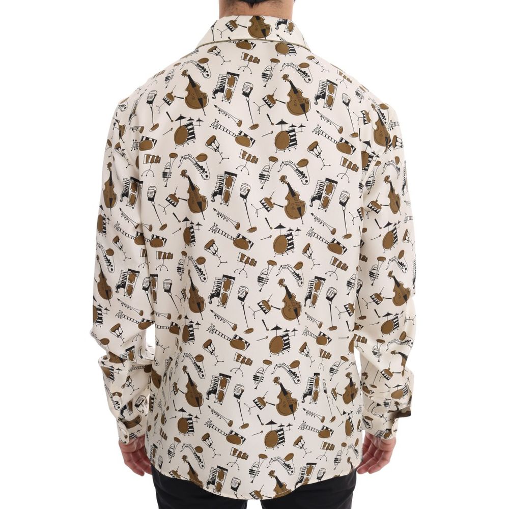Dolce &amp; Gabbana Multicolor Silk Shirt