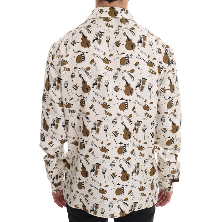 Dolce &amp; Gabbana Multicolor Silk Shirt