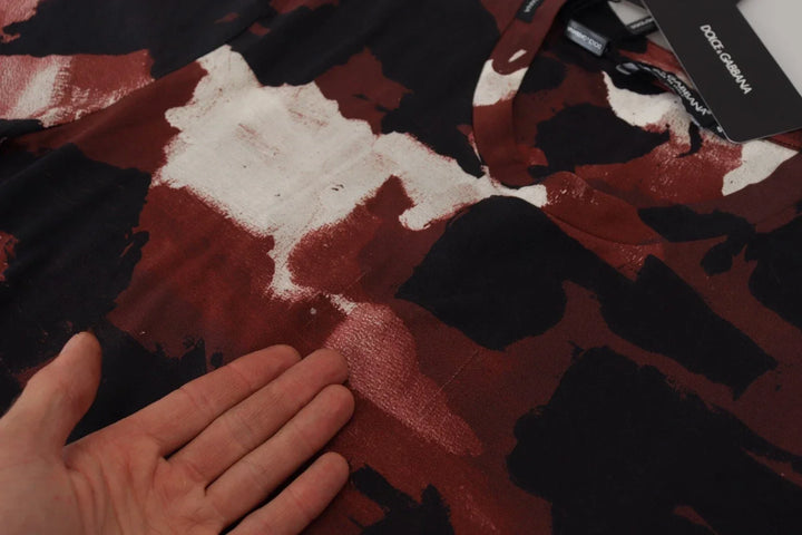 Dolce &amp; Gabbana Multicolor Tie Dye Cotton Crew Neck T-shirt