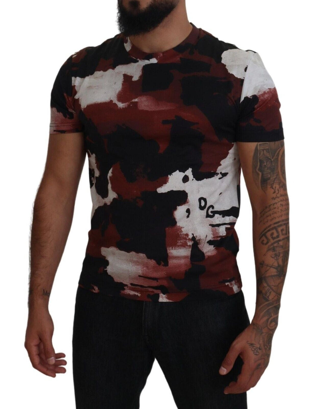 Dolce &amp; Gabbana Multicolor Tie Dye Cotton Crew Neck T-shirt