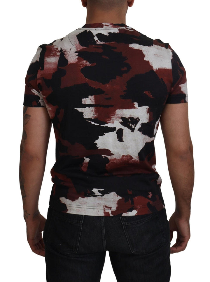 Dolce &amp; Gabbana Multicolor Tie Dye Cotton Crew Neck T-shirt