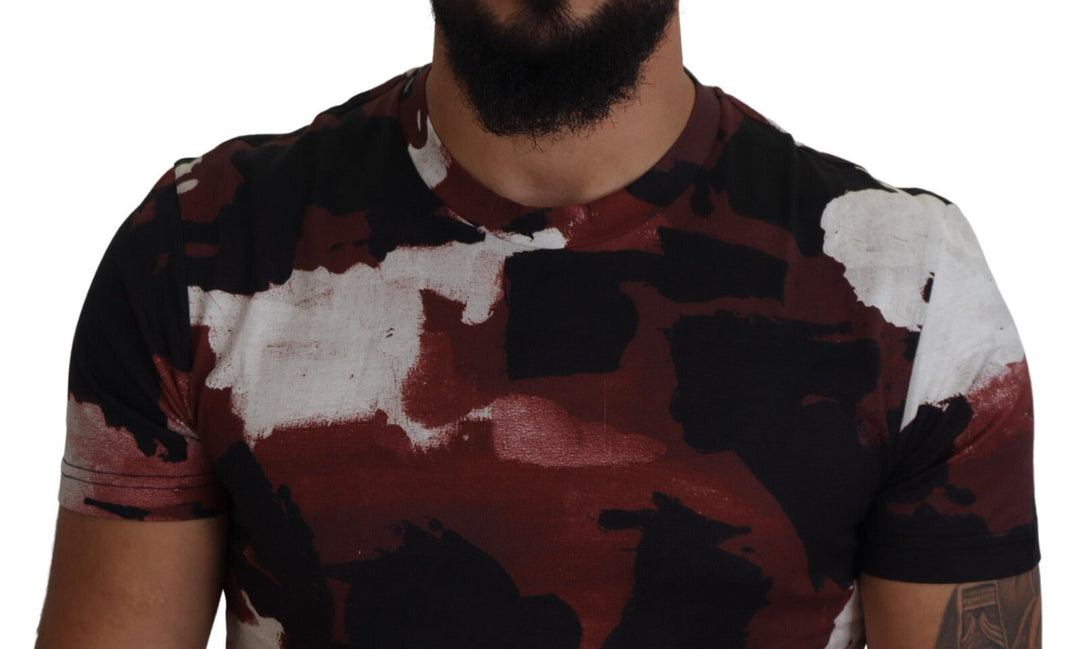 Dolce &amp; Gabbana Multicolor Tie Dye Cotton Crew Neck T-shirt