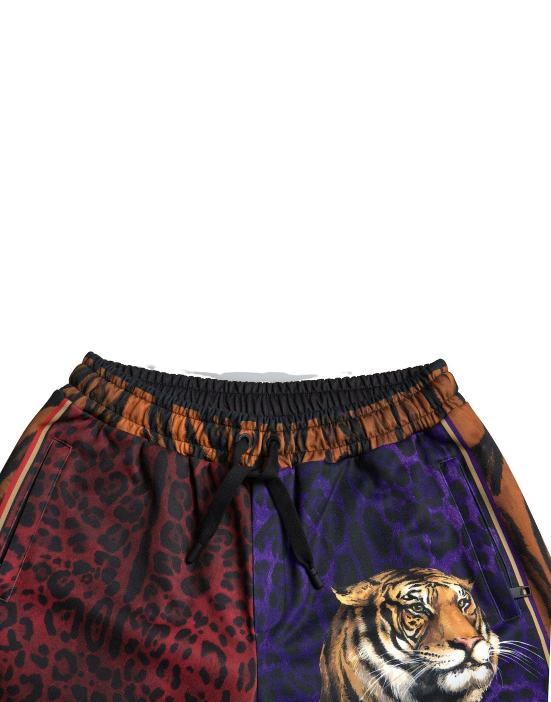 Men’s Dolce &amp; Gabbana Multicolor Tiger Print Men Bermuda Shorts