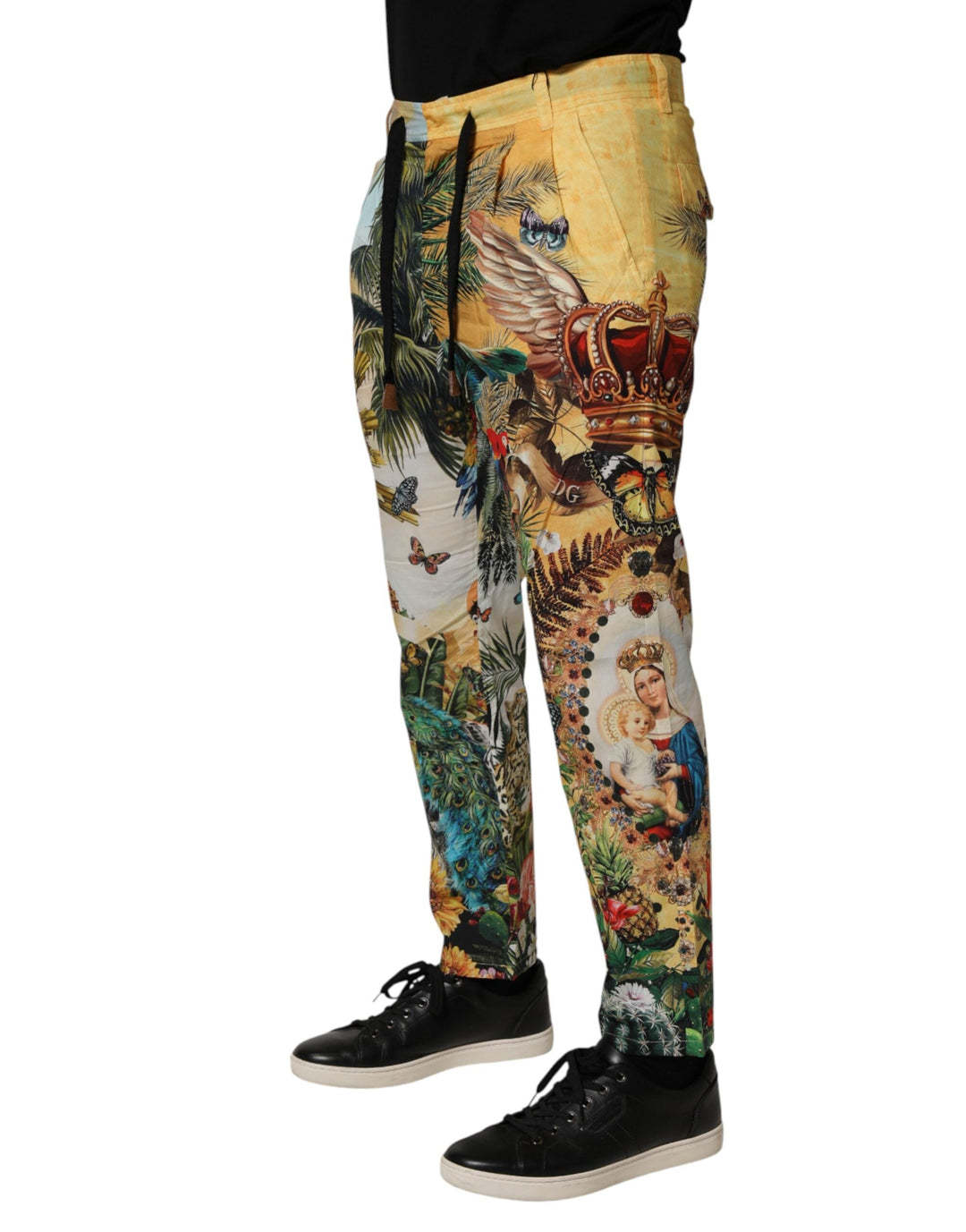 Men’s Dolce &amp; Gabbana Multicolor Tropical King Lounge Trouser Pants