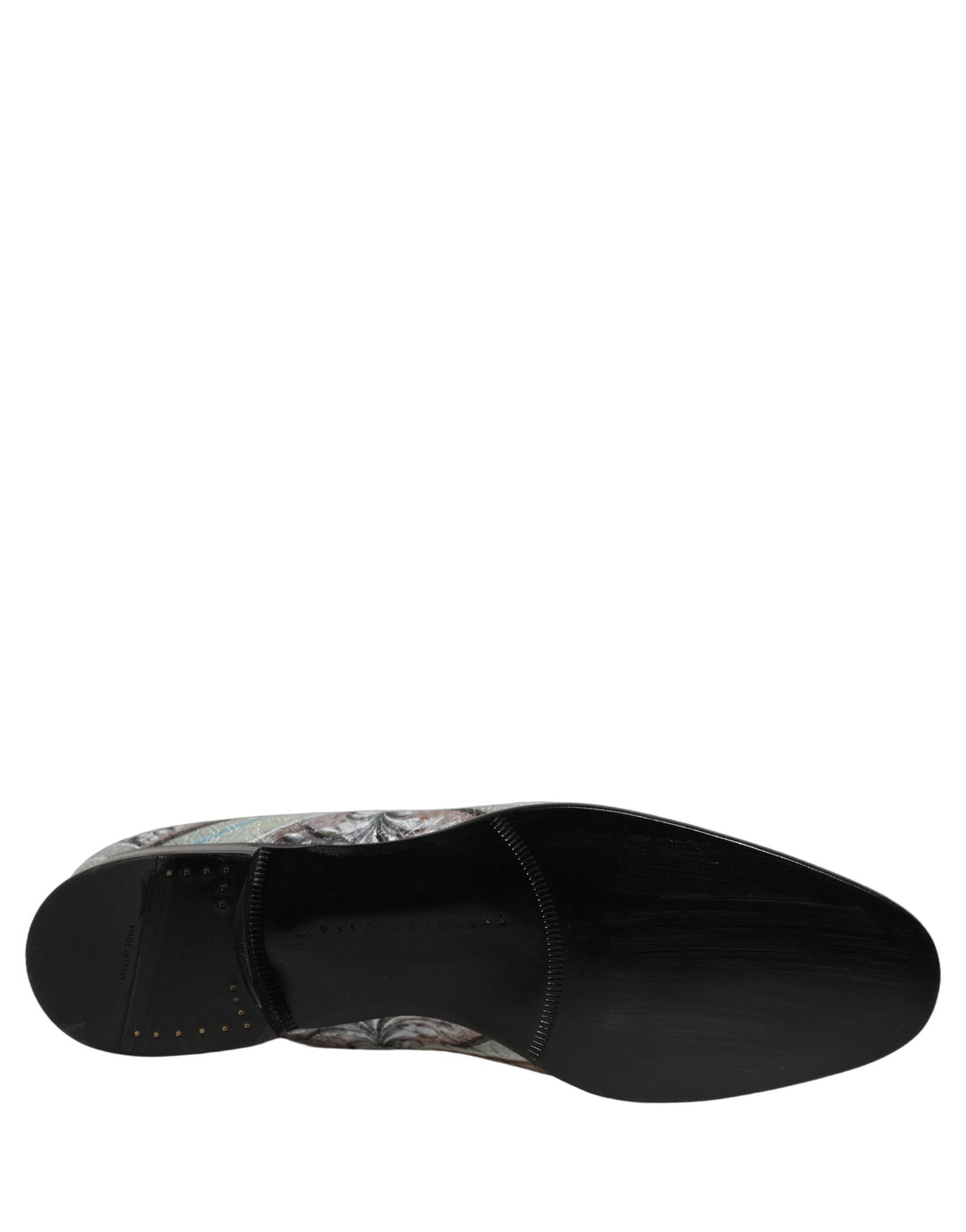 Men’s Dolce &amp; Gabbana Multicolor Velvet Baroque Dress Loafers Shoes