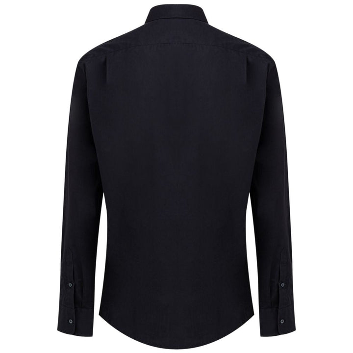 Dolce &amp; Gabbana Navy Blue Cotton Dress Shirt