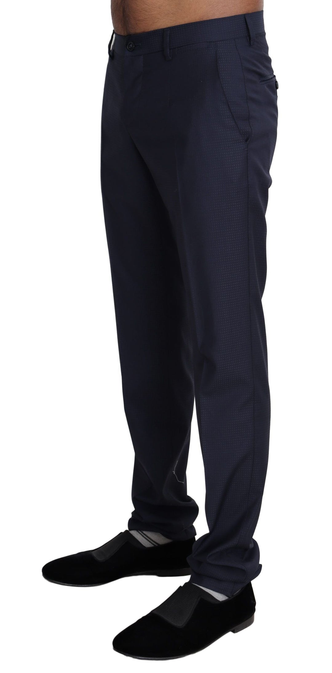 Men’s Dolce & Gabbana Navy Blue Dress Formal Men Trouser Pants