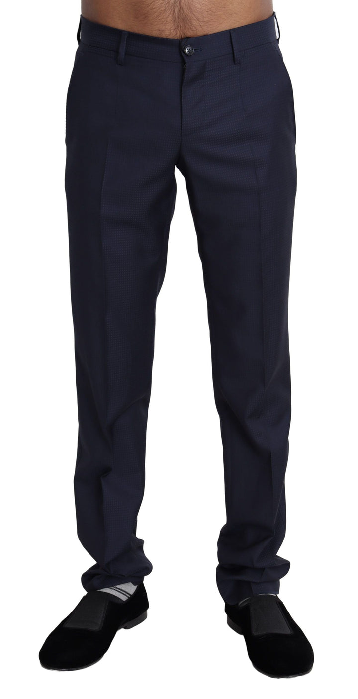 Men’s Dolce &amp; Gabbana Navy Blue Dress Formal Men Trouser Pants