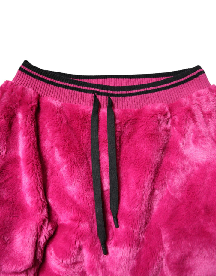 Men’s Dolce &amp; Gabbana Pink Acrylic Cargo Jogging Sweatpants Pants
