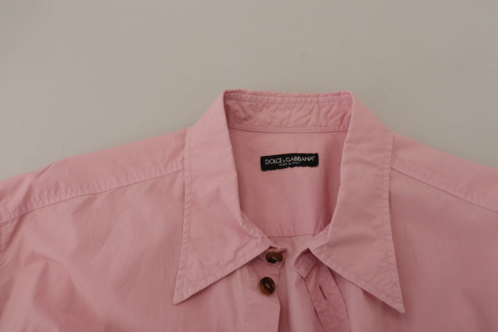Men’s Dolce &amp; Gabbana Pink Casual Button Down Long Sleeves Shirt