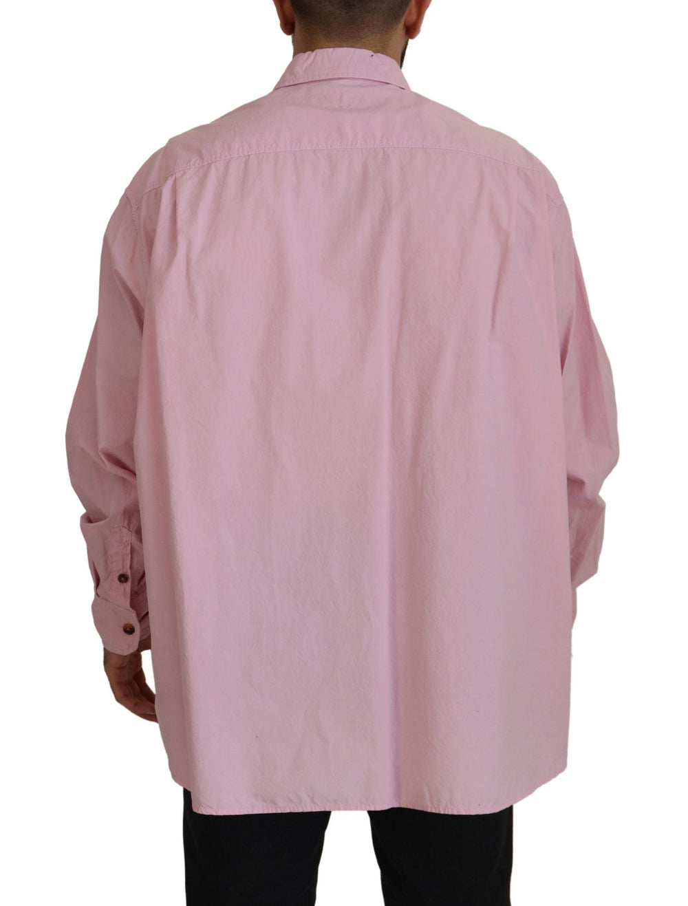 Men’s Dolce & Gabbana Pink Casual Button Down Long Sleeves Shirt