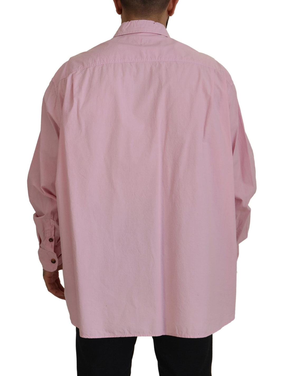 Men’s Dolce &amp; Gabbana Pink Casual Button Down Long Sleeves Shirt