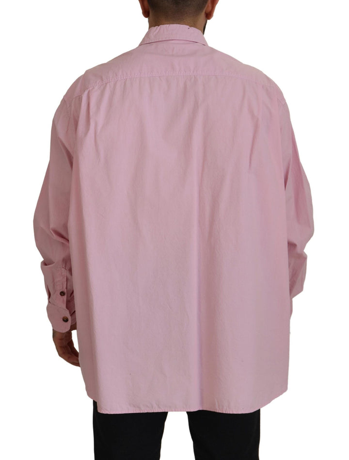 Men’s Dolce &amp; Gabbana Pink Casual Button Down Long Sleeves Shirt