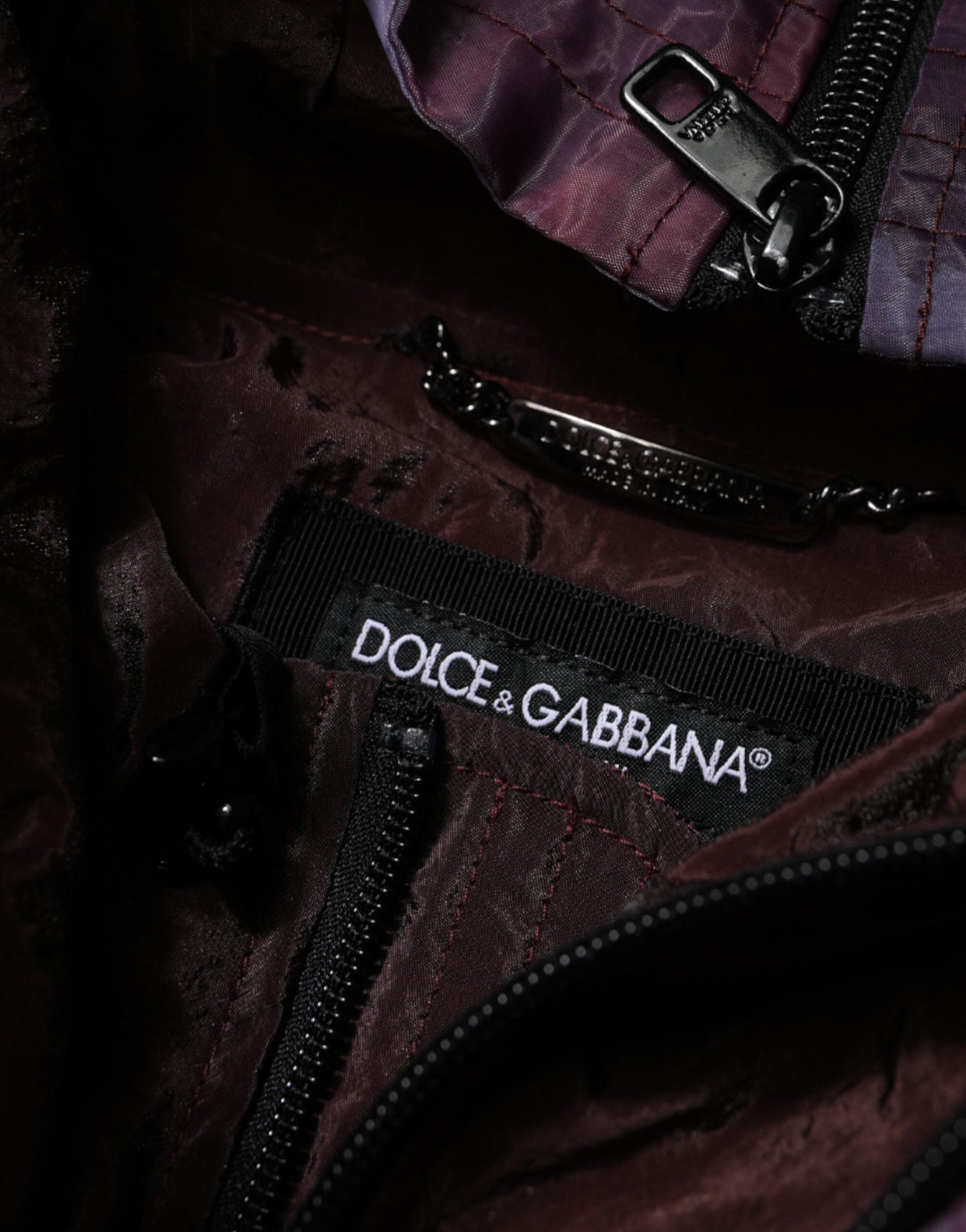 Men’s Dolce &amp; Gabbana Purple Camouflage Hooded Men Blouson Jacket