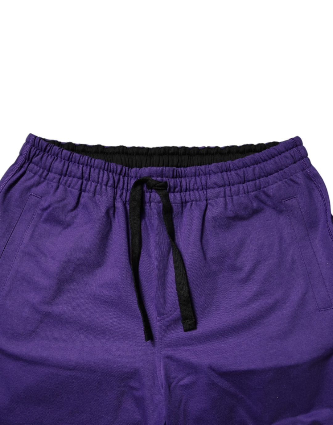 Men’s Dolce &amp; Gabbana Purple Cotton Men Bermuda Sweatshorts Shorts