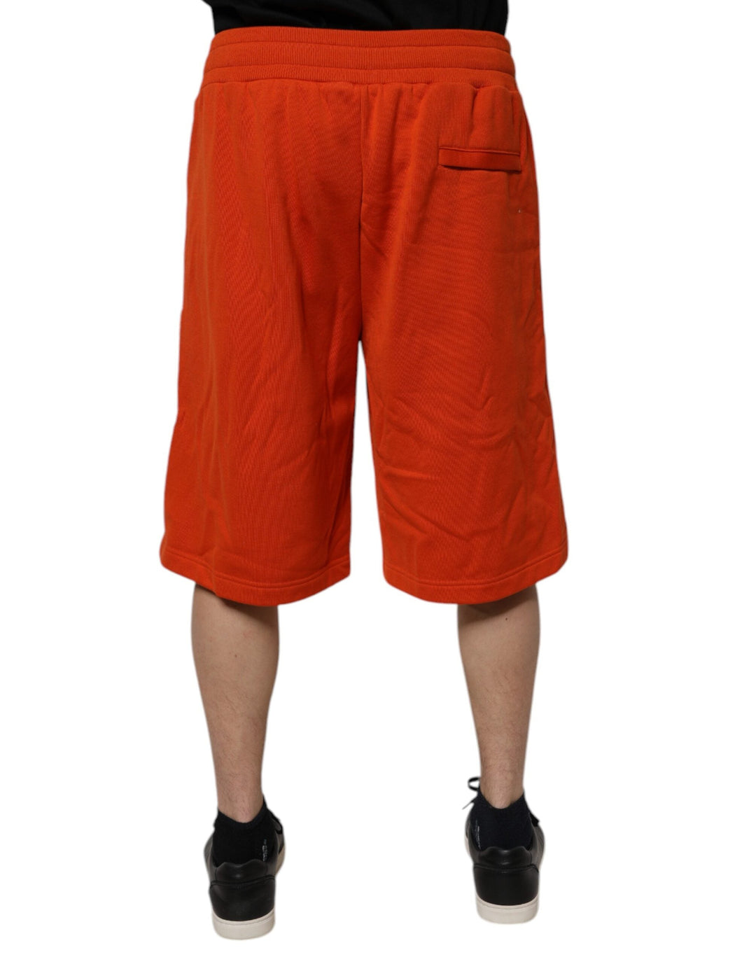 Men’s Dolce &amp; Gabbana Red Cotton Blend Mid Waist Men Bermuda Shorts