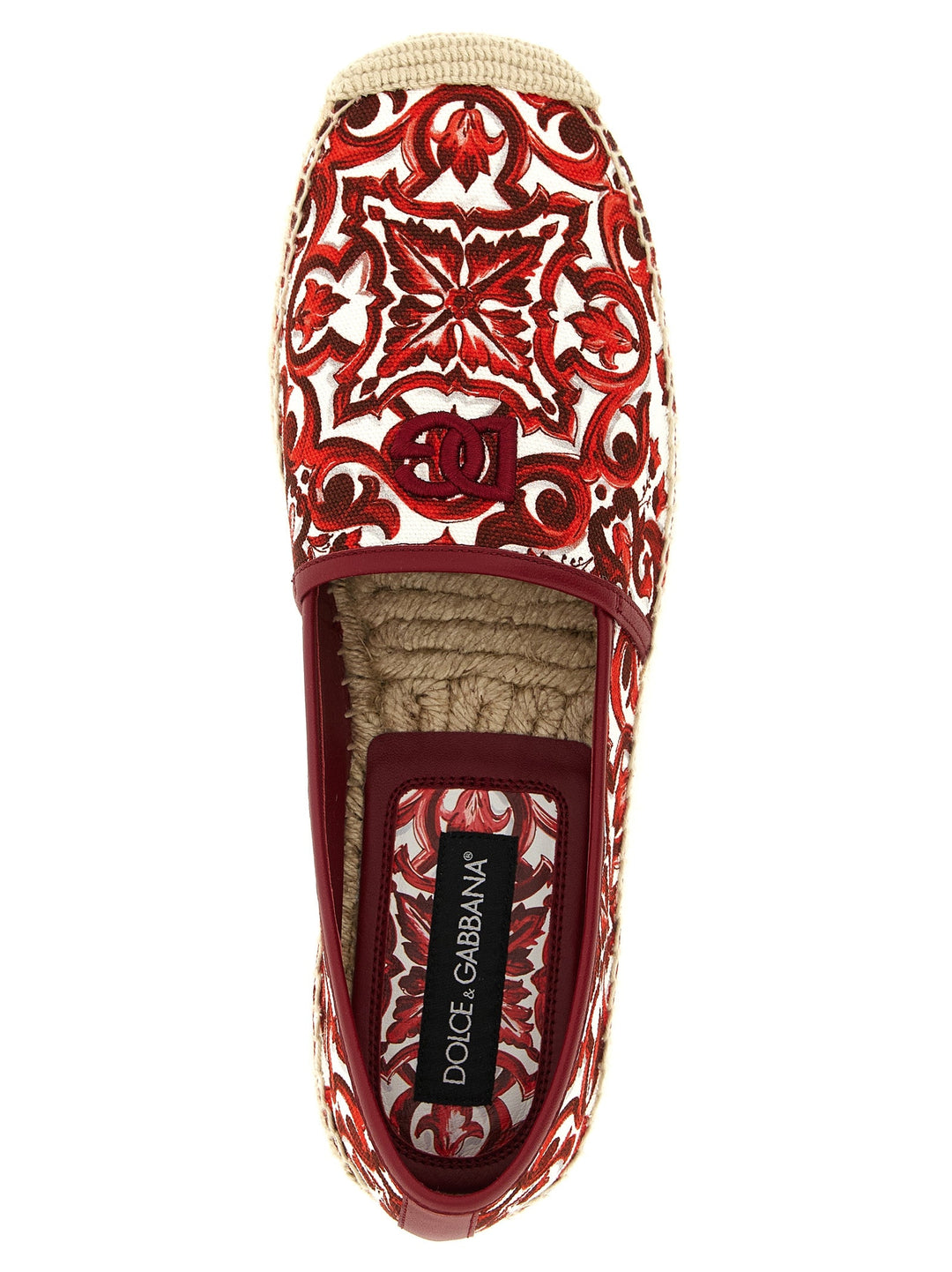 Men’s Dolce &amp; Gabbana Red Cotton Espadrilles