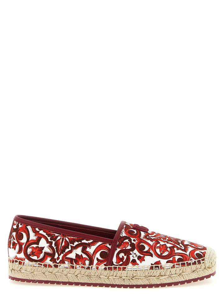 Men’s Dolce &amp; Gabbana Red Cotton Espadrilles