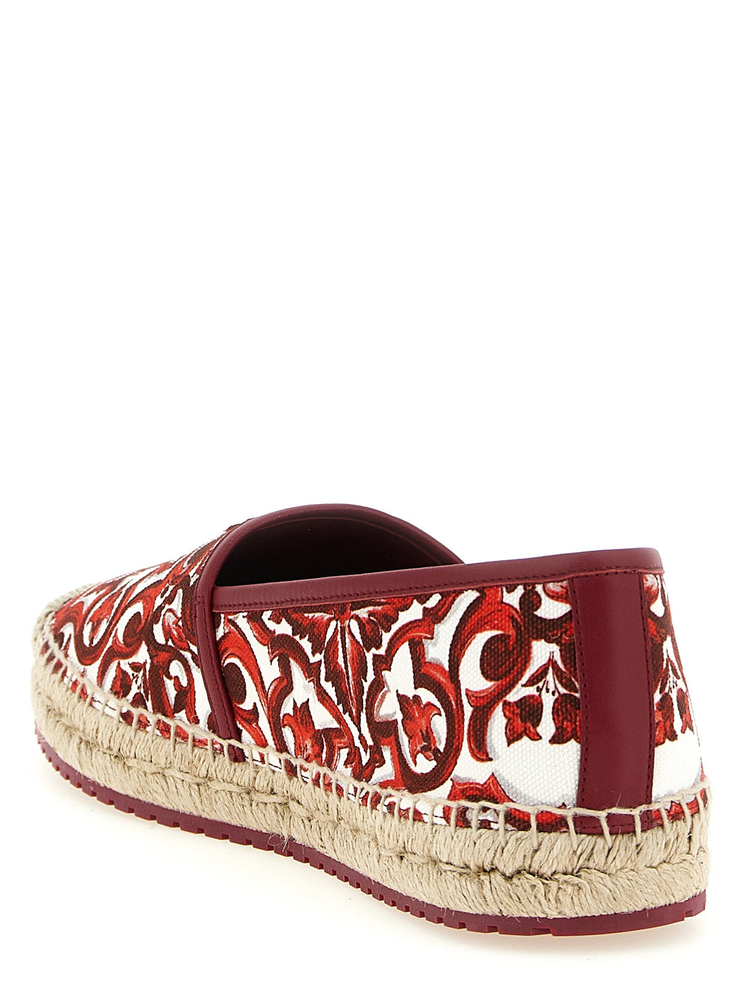 Men’s Dolce &amp; Gabbana Red Cotton Espadrilles
