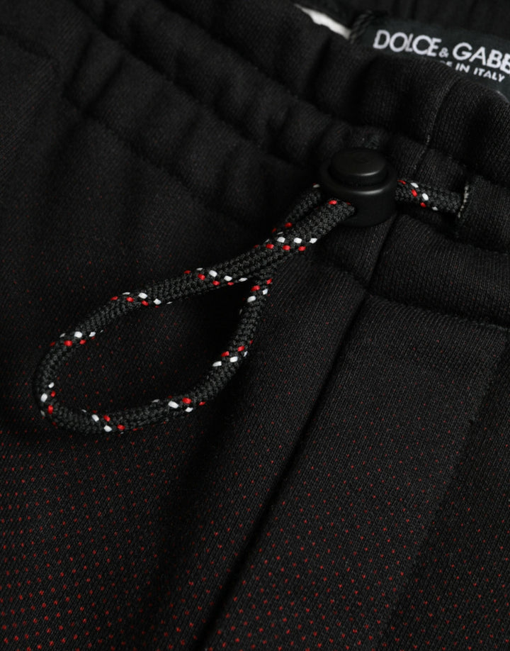 Men’s Dolce &amp; Gabbana Red Leopard Print Cotton Bermuda Shorts